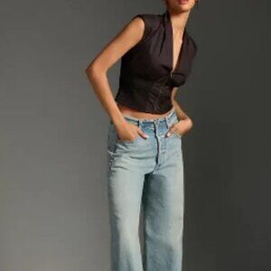 Anthropologie - Maeve sleeveless zip-front top